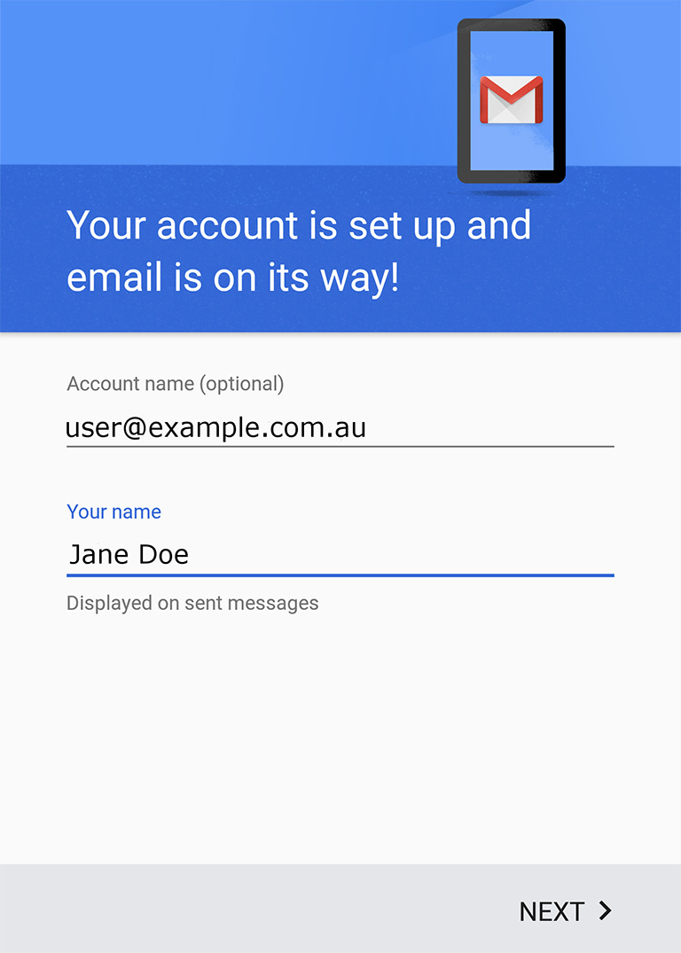 email android 8 Email Setup - Android